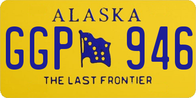 AK license plate GGP946