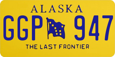 AK license plate GGP947