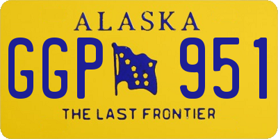 AK license plate GGP951
