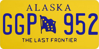 AK license plate GGP952