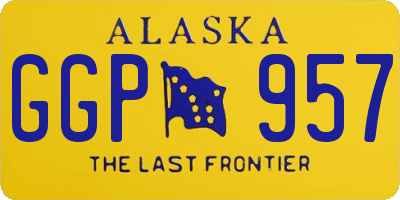 AK license plate GGP957