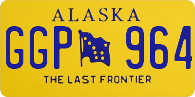 AK license plate GGP964