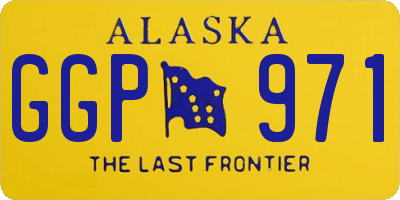 AK license plate GGP971