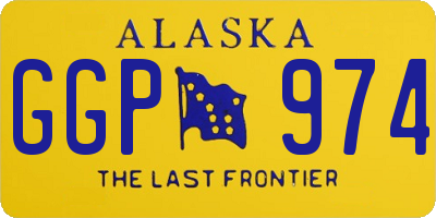 AK license plate GGP974