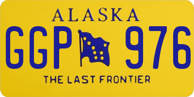 AK license plate GGP976
