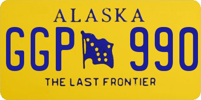 AK license plate GGP990