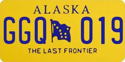 AK license plate GGQ019