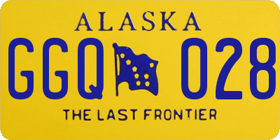 AK license plate GGQ028