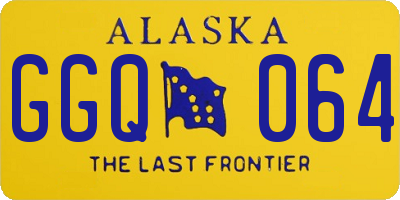AK license plate GGQ064