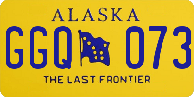 AK license plate GGQ073