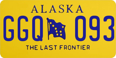 AK license plate GGQ093