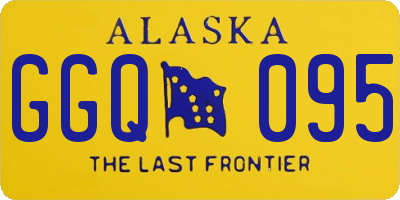 AK license plate GGQ095
