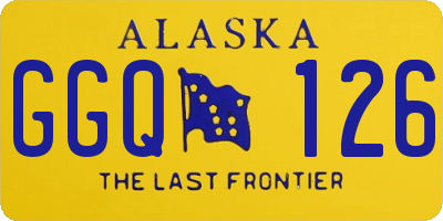 AK license plate GGQ126