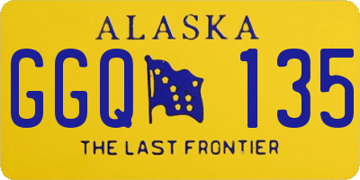 AK license plate GGQ135