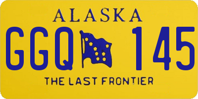 AK license plate GGQ145