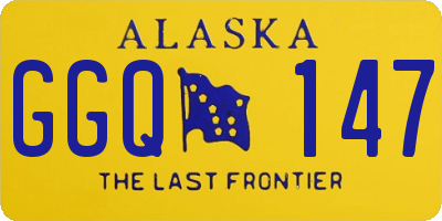 AK license plate GGQ147
