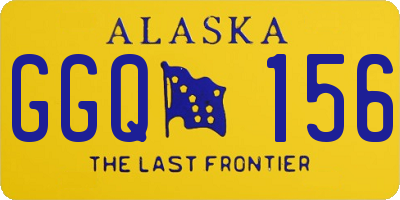 AK license plate GGQ156