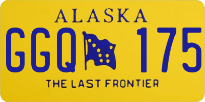 AK license plate GGQ175