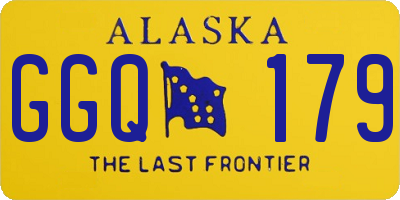 AK license plate GGQ179