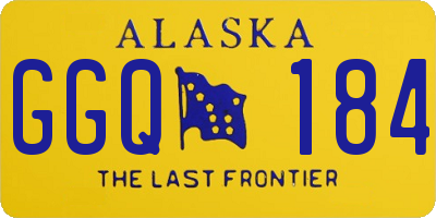 AK license plate GGQ184