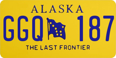 AK license plate GGQ187