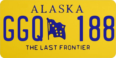 AK license plate GGQ188