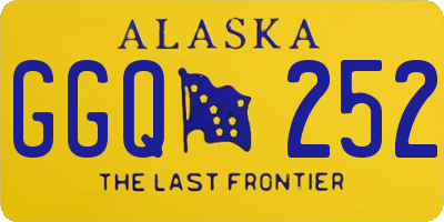 AK license plate GGQ252