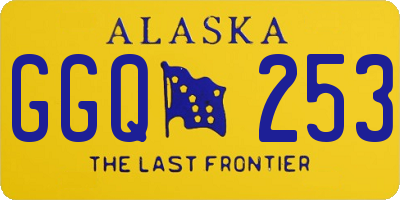AK license plate GGQ253