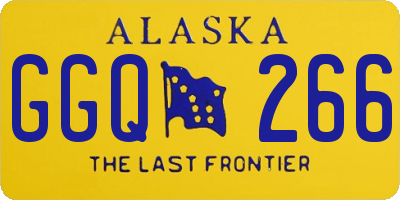 AK license plate GGQ266