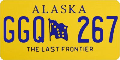 AK license plate GGQ267