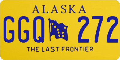 AK license plate GGQ272