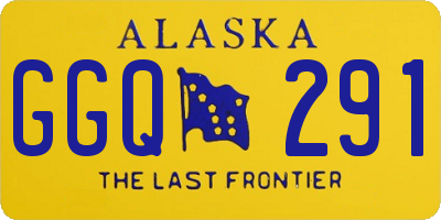 AK license plate GGQ291