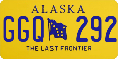 AK license plate GGQ292