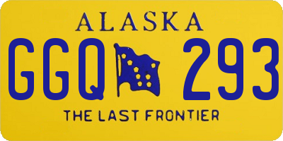 AK license plate GGQ293