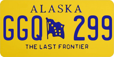 AK license plate GGQ299