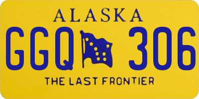 AK license plate GGQ306