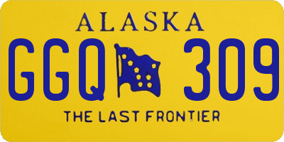 AK license plate GGQ309
