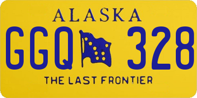 AK license plate GGQ328