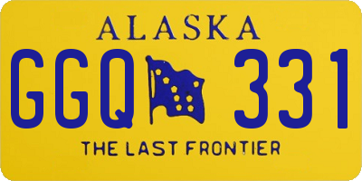 AK license plate GGQ331