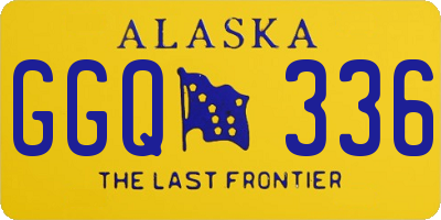 AK license plate GGQ336