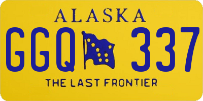 AK license plate GGQ337
