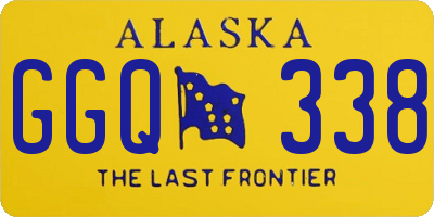 AK license plate GGQ338