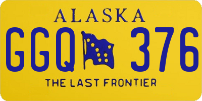 AK license plate GGQ376