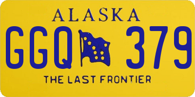 AK license plate GGQ379