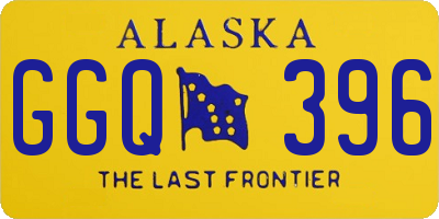 AK license plate GGQ396