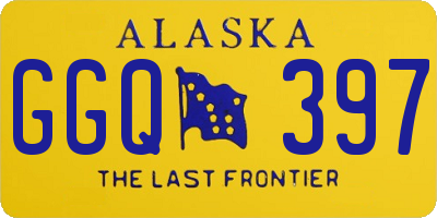 AK license plate GGQ397