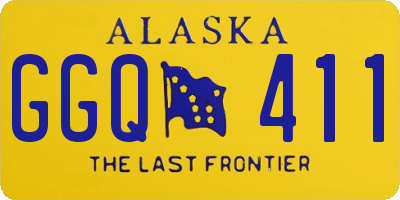 AK license plate GGQ411