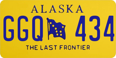 AK license plate GGQ434