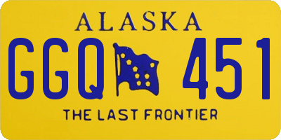 AK license plate GGQ451