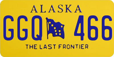 AK license plate GGQ466